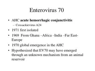 Enterovirus 70