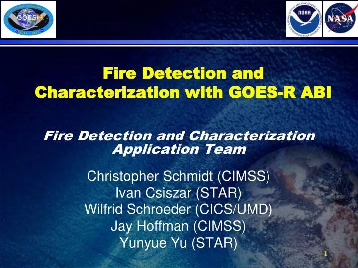 fire detection and characterization with goes r abi