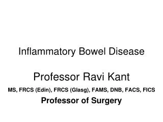 Inflammatory Bowel Disease