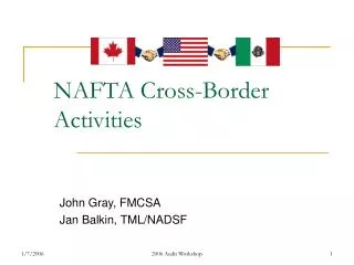 NAFTA Cross-Border Activities