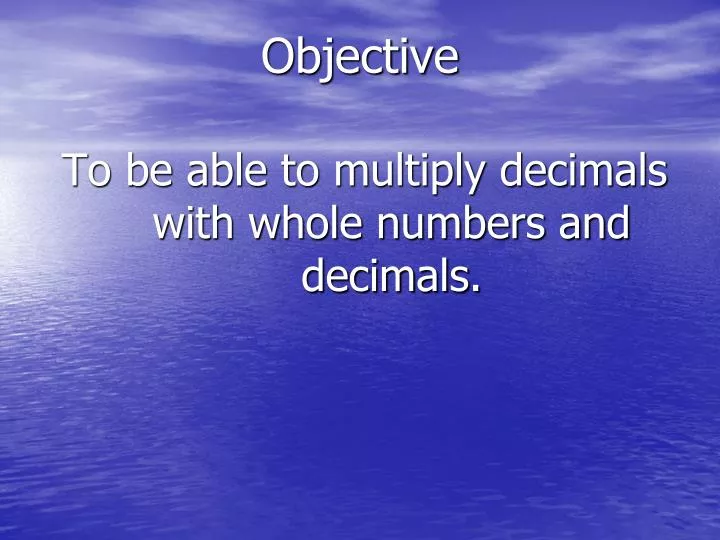 objective