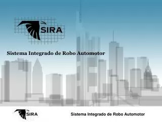 sistema integrado de robo automotor