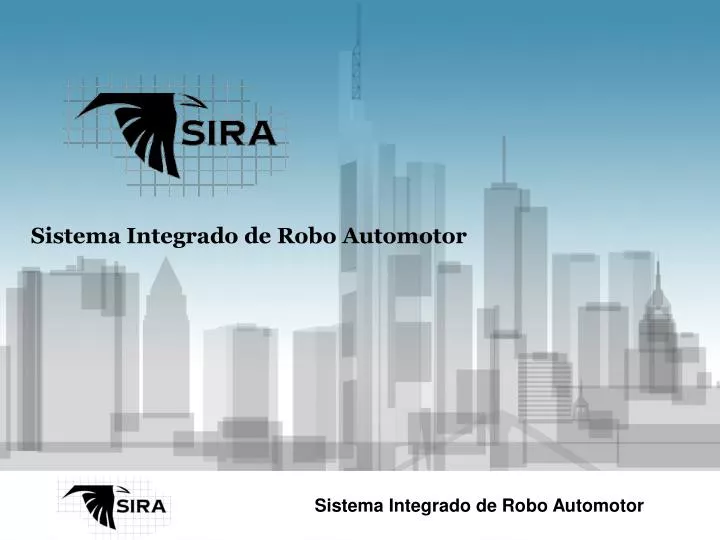 sistema integrado de robo automotor