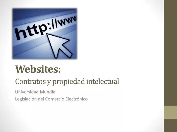 websites c ontratos y propiedad intelectual