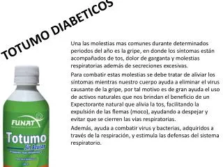 totumo diabeticos