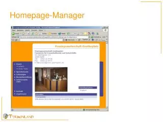 homepage manager