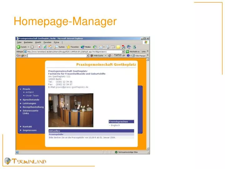 homepage manager