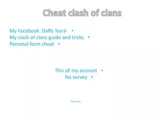 Cheat clash of clans