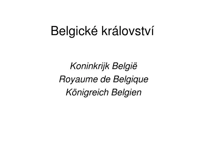 belgick kr lovstv