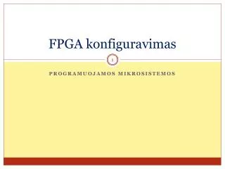 fpga konfiguravimas