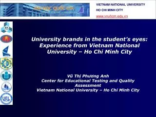 V? Th? Ph??ng Anh Center for Educational Testing and Quality Assessment