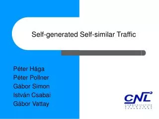 Self-generated Self-similar Traffic