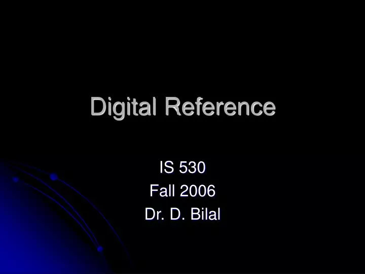 digital reference