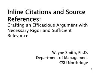 Inline Citations and Source References: