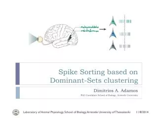 Spike Sorting based on Dominant-Sets clustering