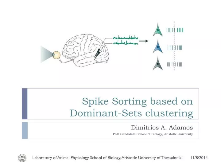 spike sorting based on dominant sets clustering