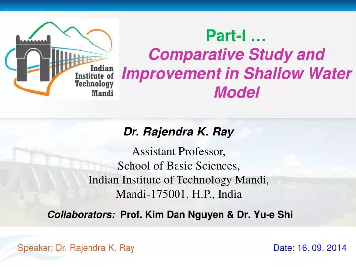 part i comparative study and improvement in shallow water model