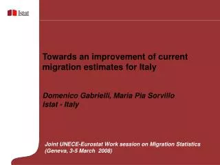 Towards an improvement of current migration estimates for Italy