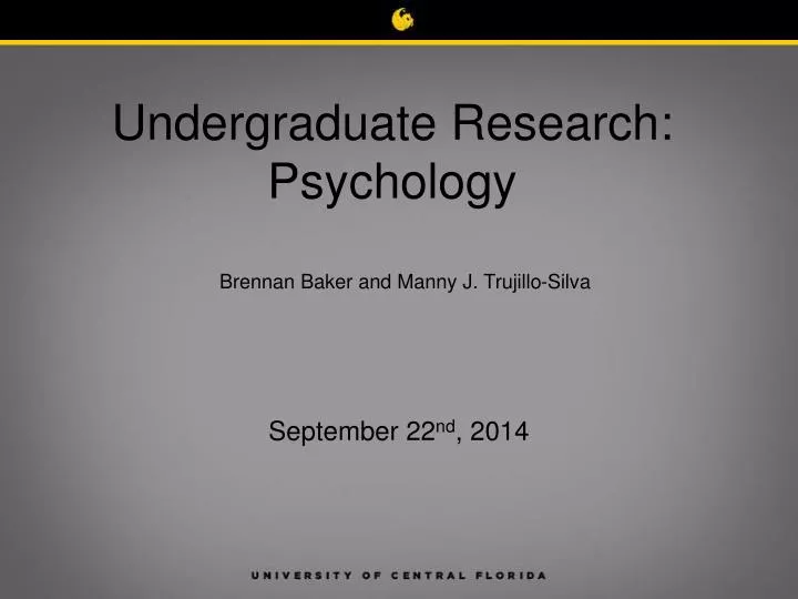 undergraduate research psychology
