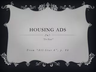 Housing Ads