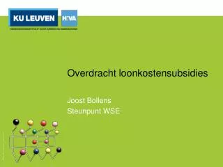 overdracht loonkostensubsidies