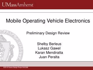 Mobile Operating Vehicle Electronics