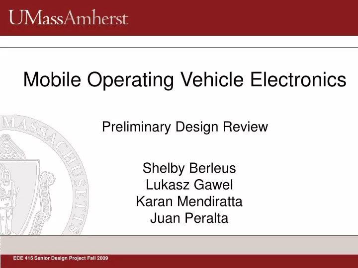 mobile operating vehicle electronics