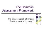 The Common Assessment Framework - slide 1