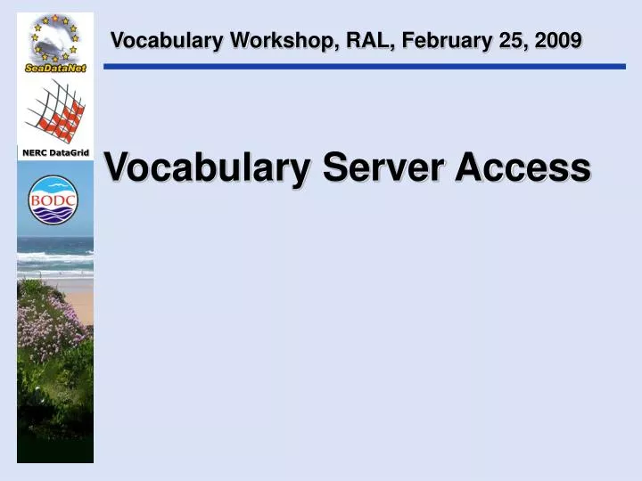 vocabulary server access