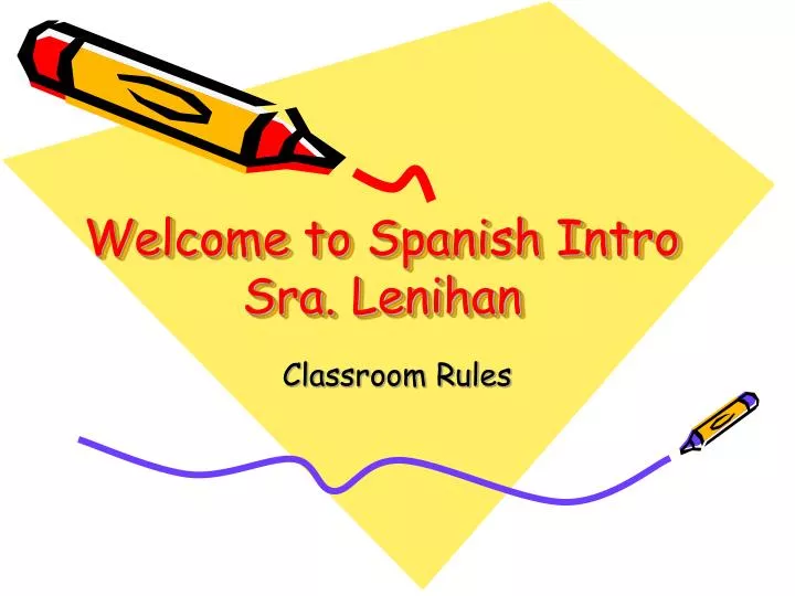 welcome to spanish intro sra lenihan