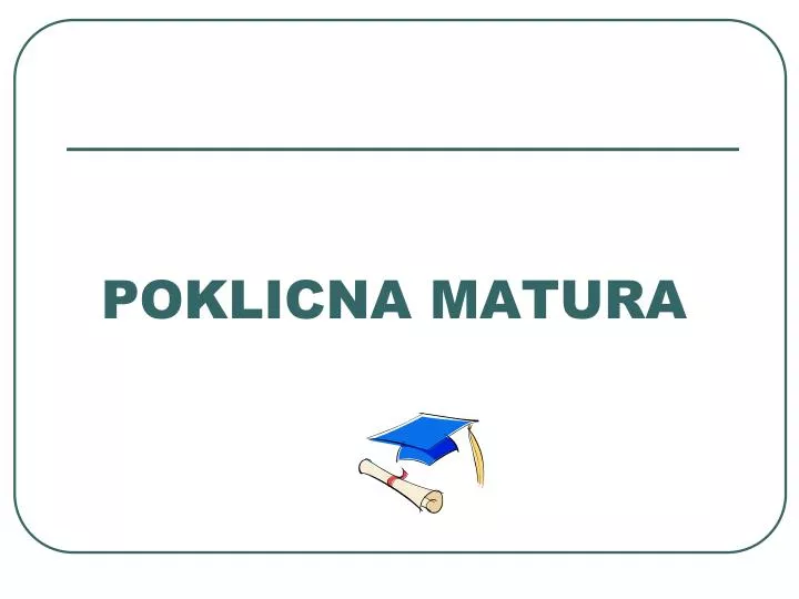 poklicna matura