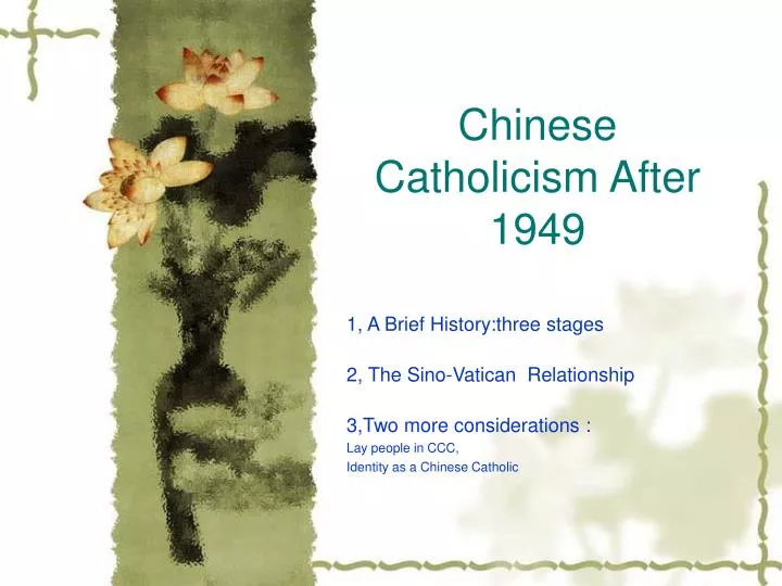 chinese catholicism after 1949