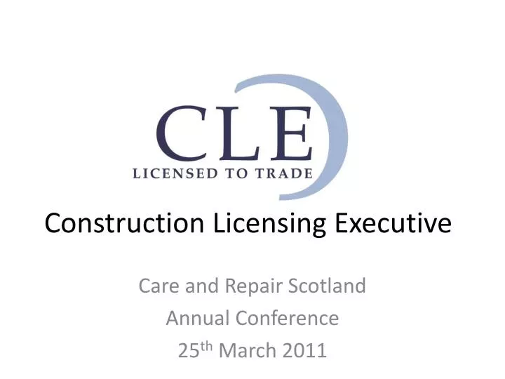 construction licensing executive