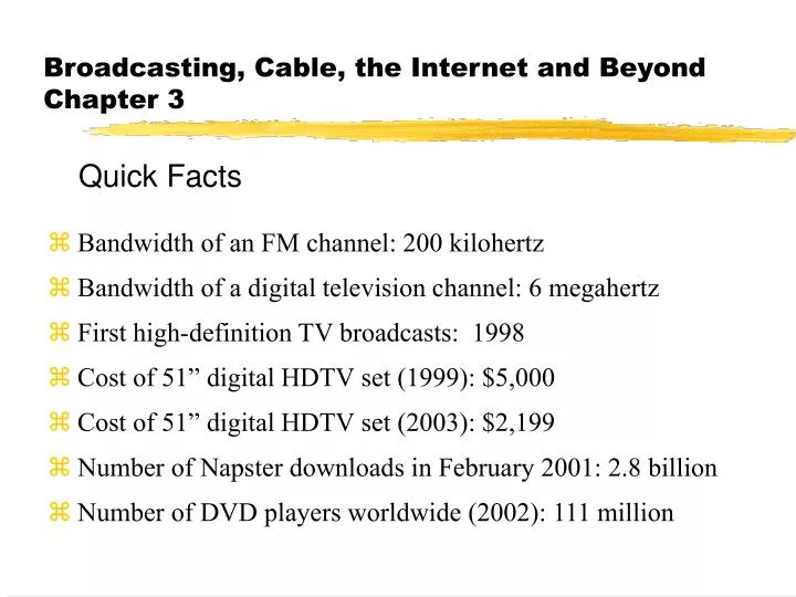 broadcasting cable the internet and beyond chapter 3