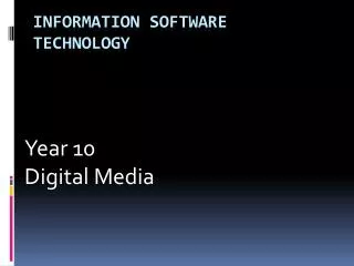Information Software Technology