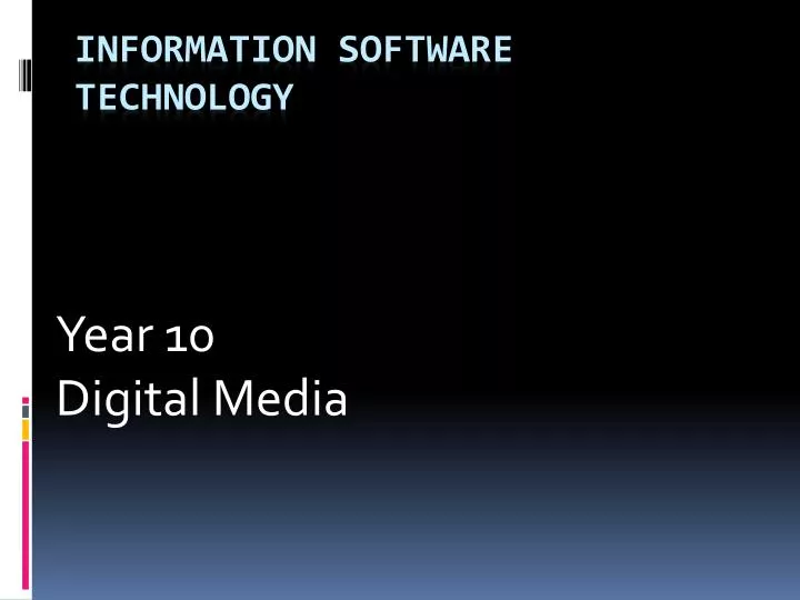 year 10 digital media