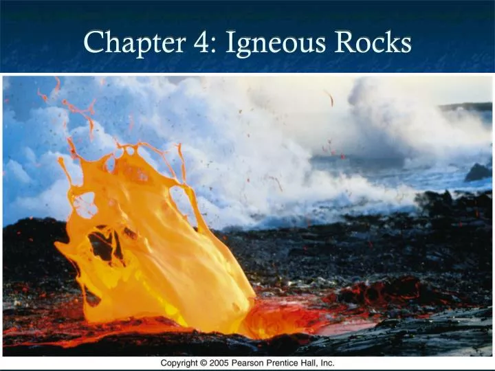 chapter 4 igneous rocks