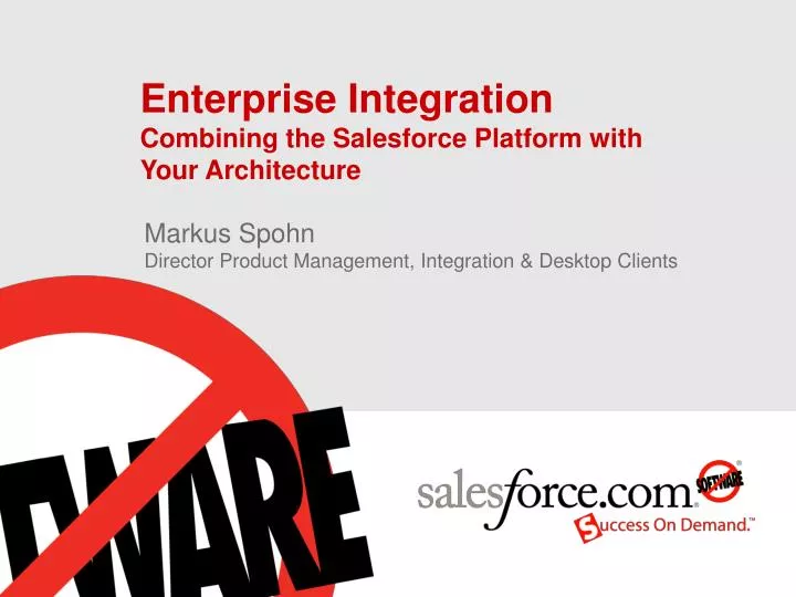 enterprise integration combining the salesforce platform with your architecture