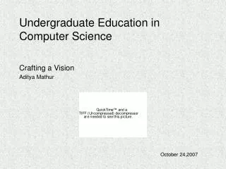 undergraduate education in computer science