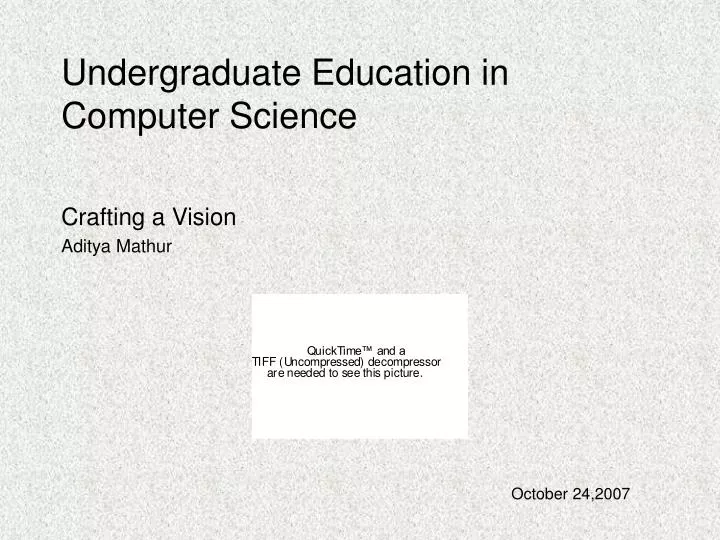 undergraduate education in computer science