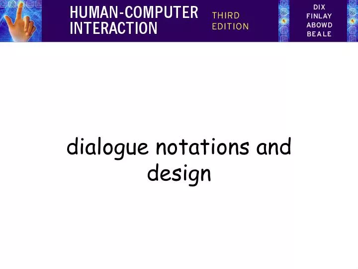 dialogue notations and design