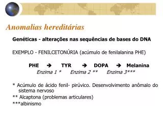 anomalias heredit rias
