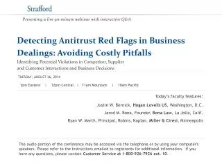 Detecting Antitrust Red Flags in Business Dealings: Avoiding Costly Pitfalls
