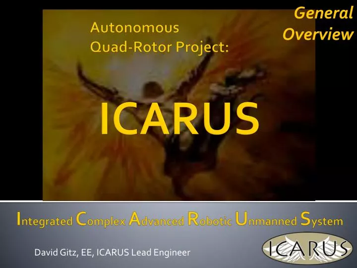 david gitz ee icarus lead engineer