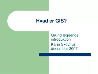 hvad er gis