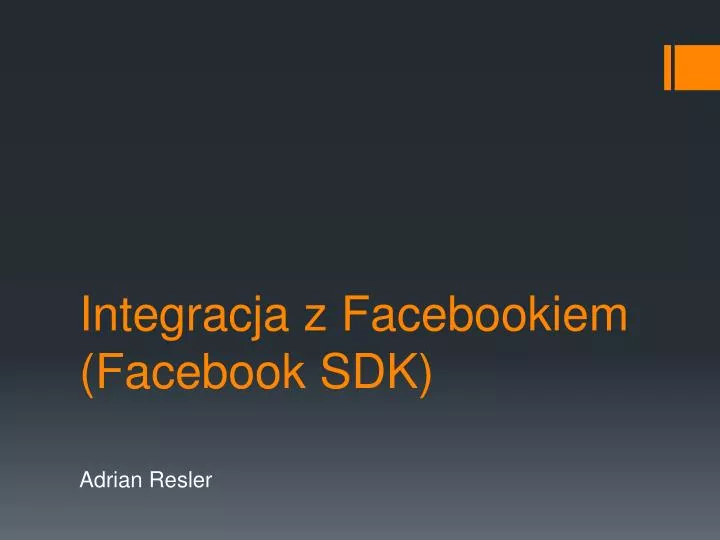 integracja z facebookiem facebook sdk