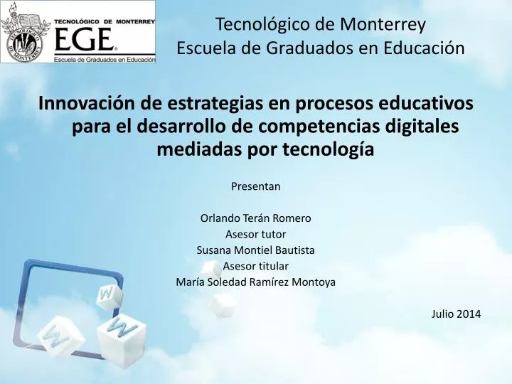 tecnol gico de monterrey escuela de graduados en educaci n