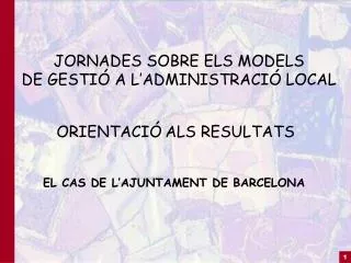 jornades sobre els models de gesti a l administraci local