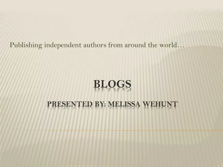 publishing independent authors from around the world