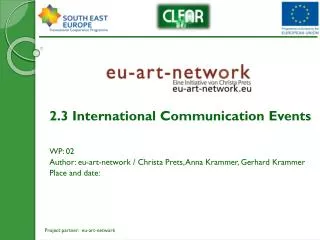 2.3 International Communication Events WP : 02